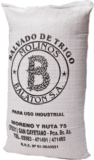 Molino Balaton harinas salvado bolsas 25 kg 50 kg